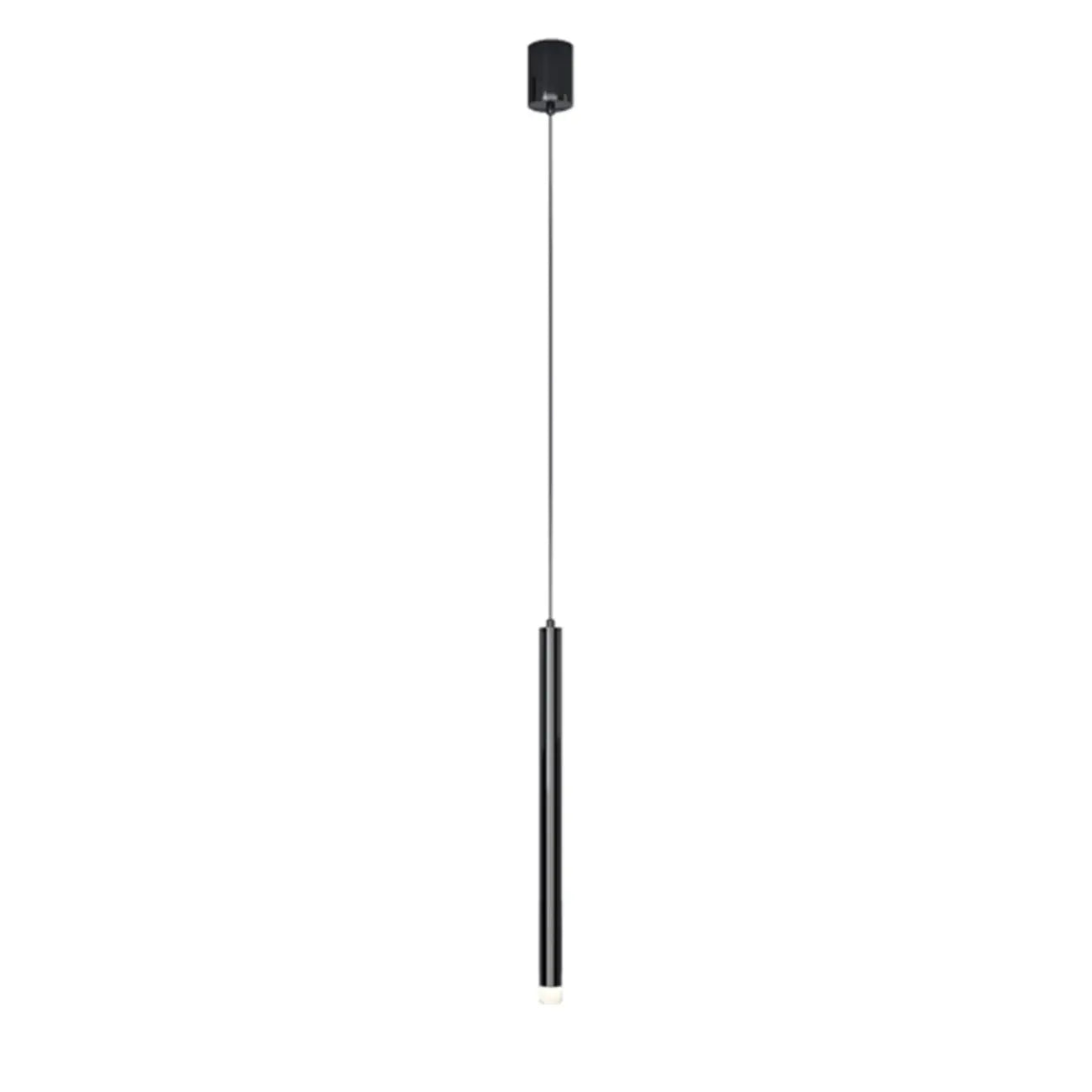 Nordic Versatile Black Acrylic Cylinder LED Pendant Light