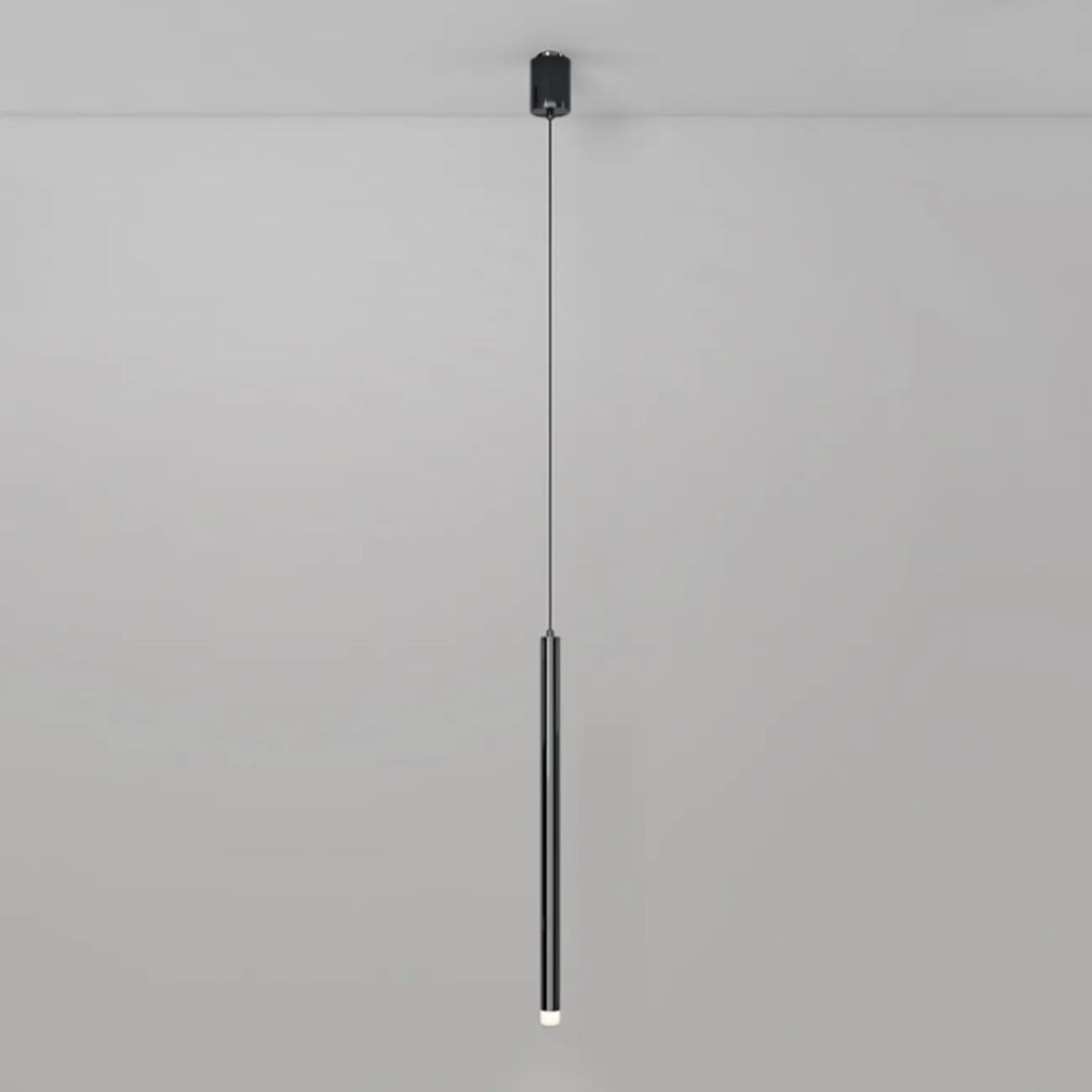 Nordic Versatile Black Acrylic Cylinder LED Pendant Light