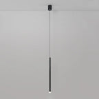 Nordic Versatile Black Acrylic Cylinder LED Pendant Light
