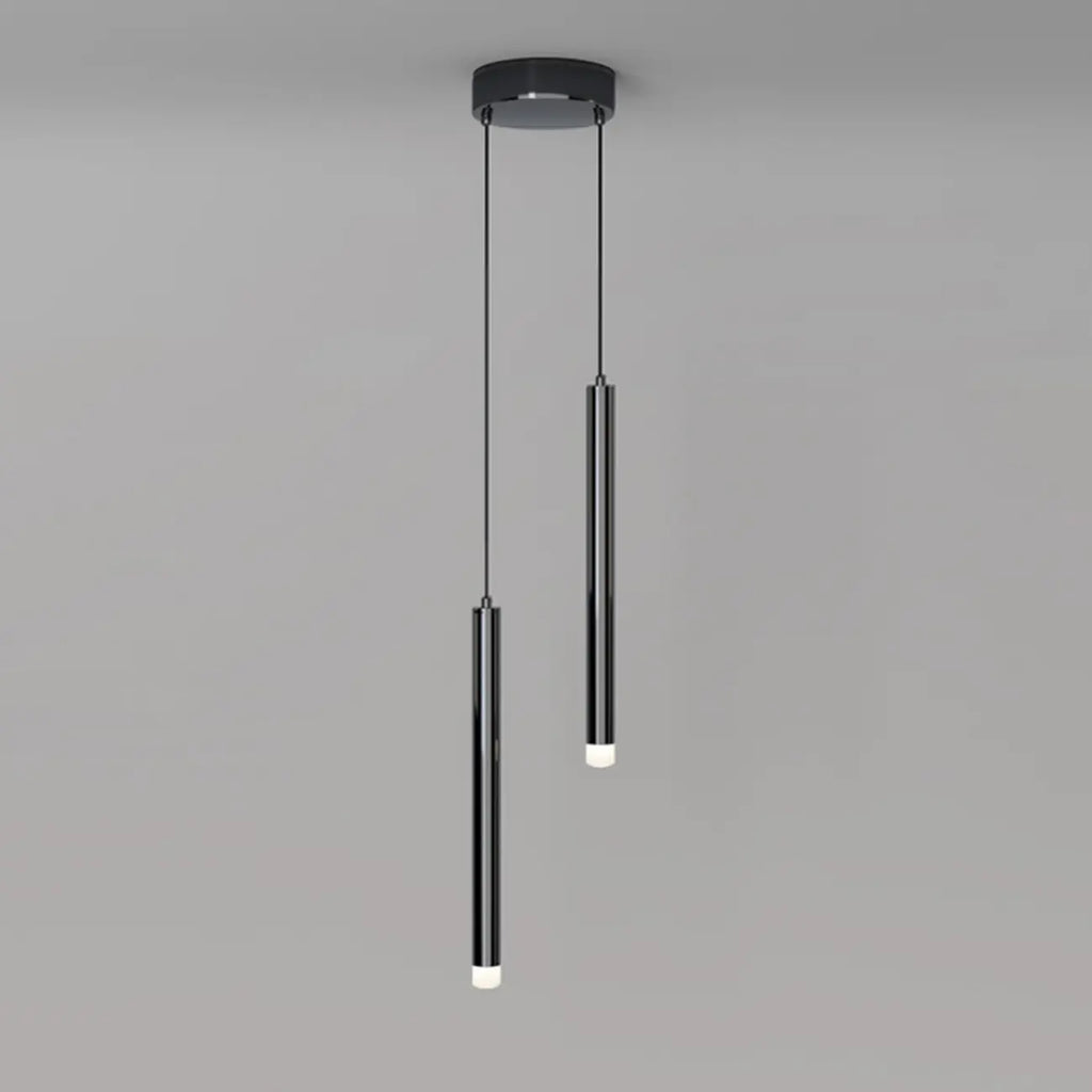 Nordic Versatile Black Acrylic Cylinder LED Pendant Light