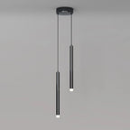 Nordic Versatile Black Acrylic Cylinder LED Pendant Light