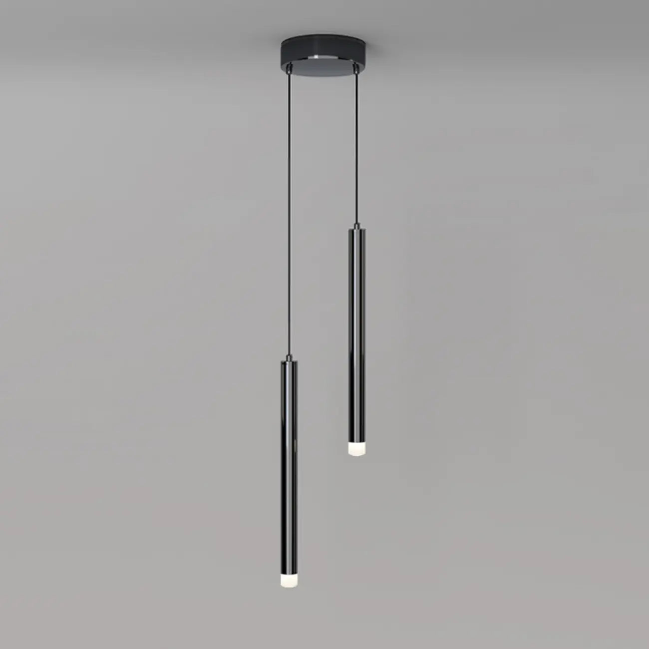 Nordic Versatile Black Acrylic Cylinder LED Pendant Light