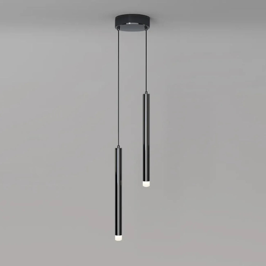 Nordic Versatile Black Acrylic Cylinder LED Pendant Light