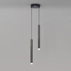 Nordic Versatile Black Acrylic Cylinder LED Pendant Light