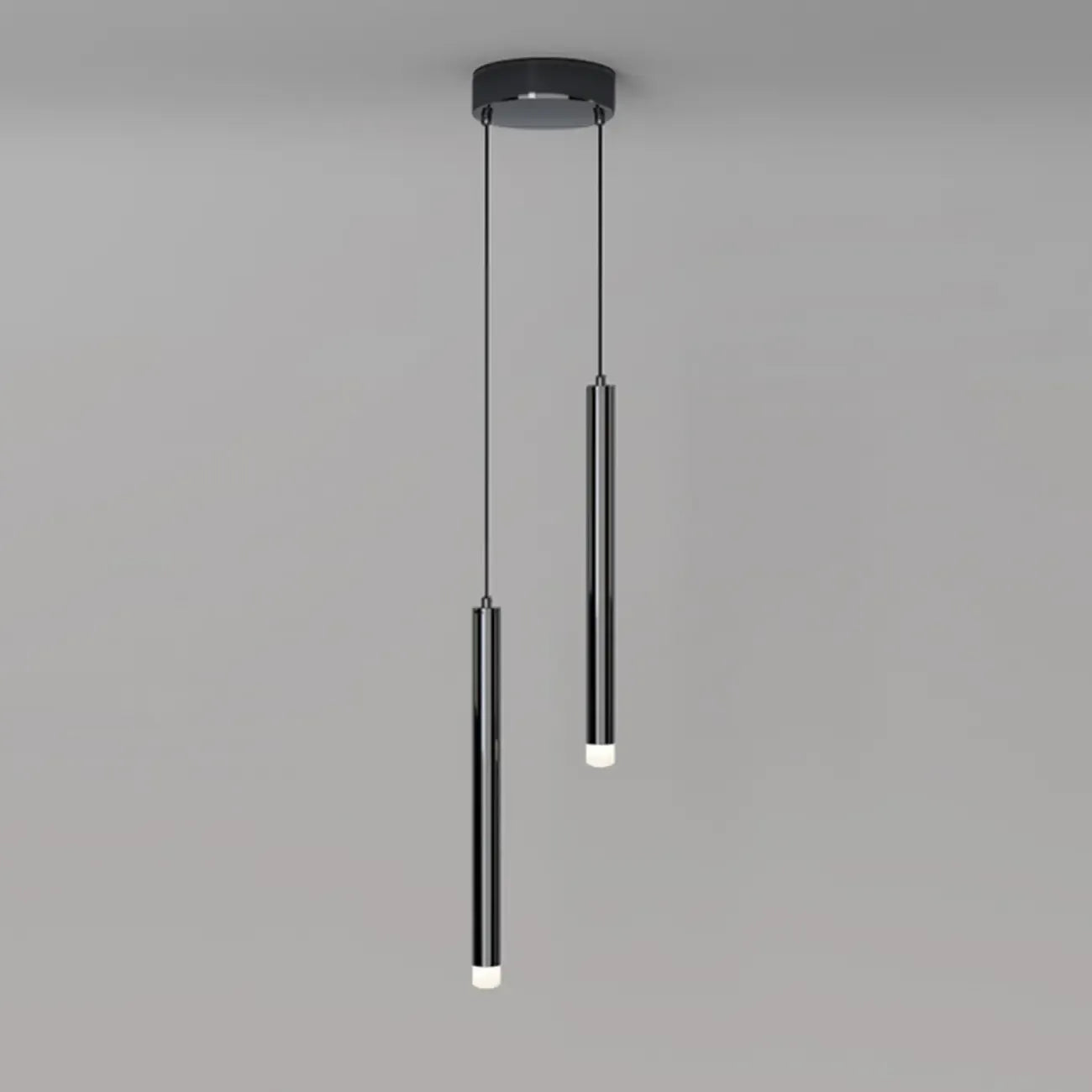 Nordic Versatile Black Acrylic Cylinder LED Pendant Light