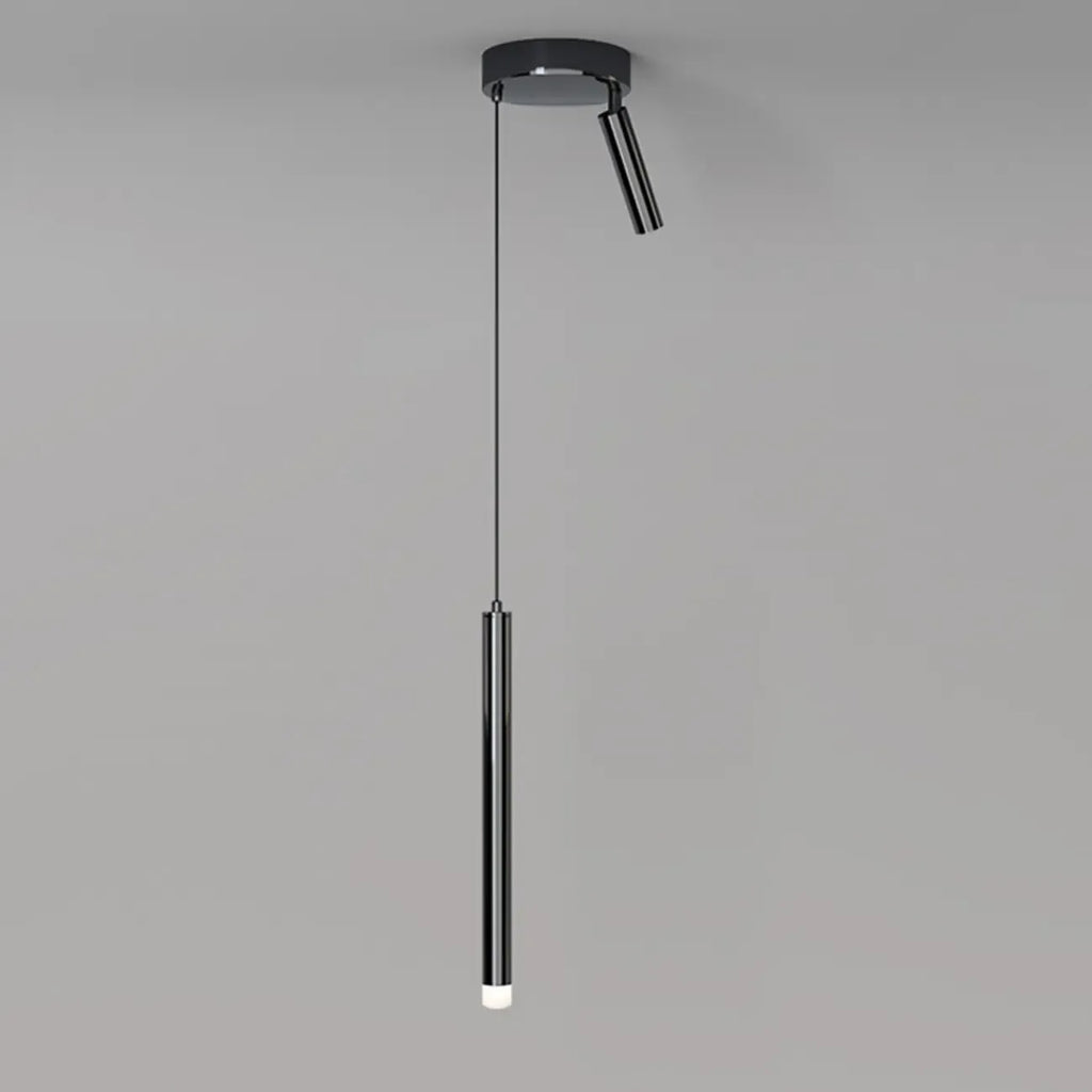 Nordic Versatile Black Acrylic Cylinder LED Pendant Light