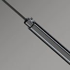 Nordic Versatile Black Acrylic Cylinder LED Pendant Light