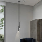 Nordic Versatile Black Acrylic Cylinder LED Pendant Light