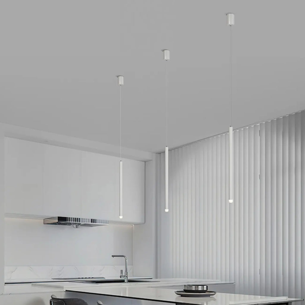 Nordic Versatile Black Acrylic Cylinder LED Pendant Light