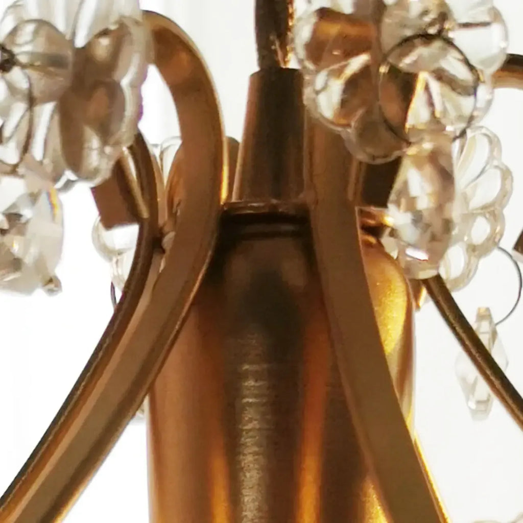 Elegant Crystal Gold Pendant Light for Dining Room