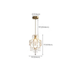 Elegant Crystal Gold Pendant Light for Dining Room
