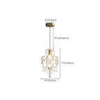 Elegant Crystal Gold Pendant Light for Dining Room