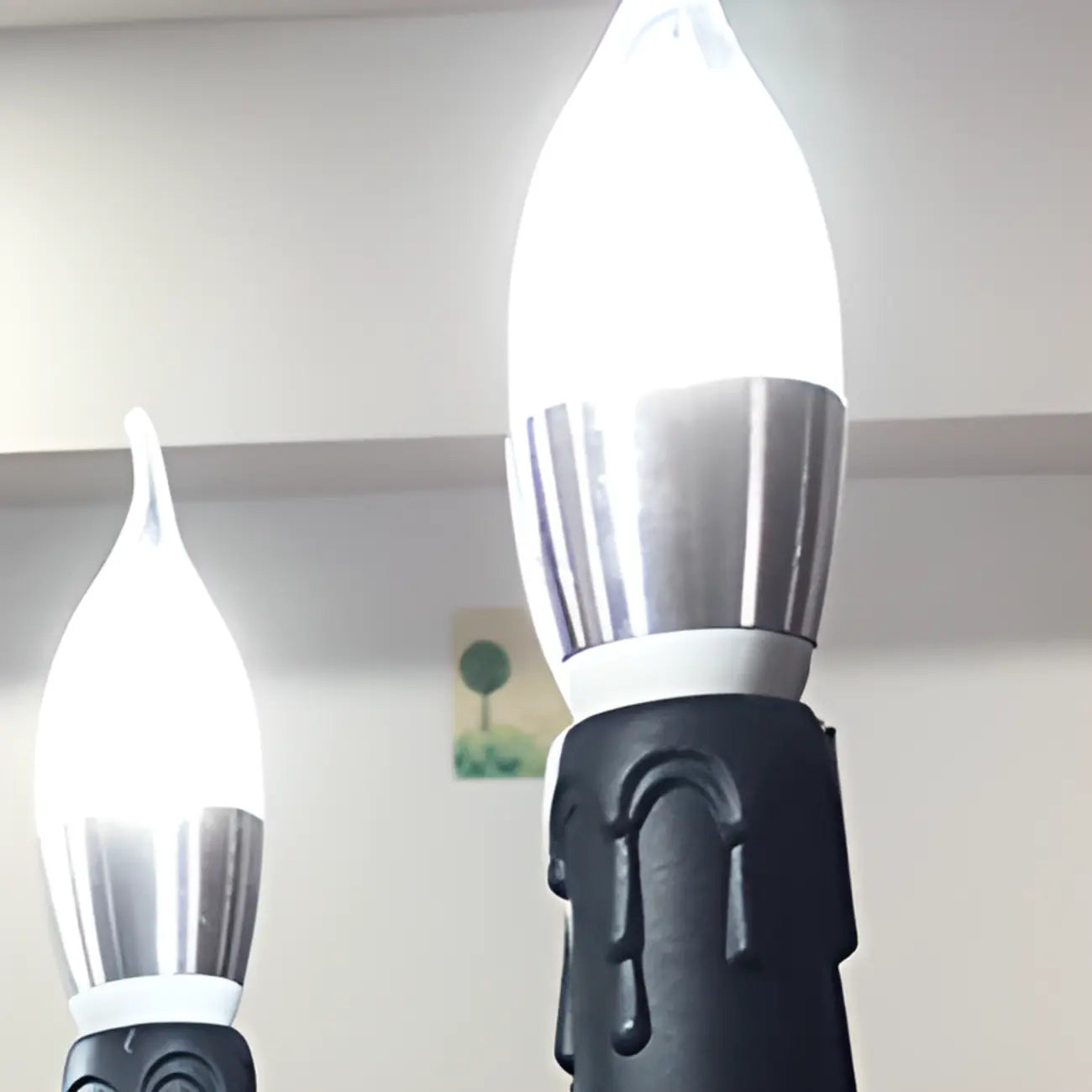 6-Light Black Iron Vintage Chandelier for Simple Charm