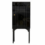 Modern Plastic/Acrylic Sideboard Cabinets with Shelves in Red