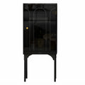 Modern Plastic/Acrylic Sideboard Cabinets with Shelves in Red