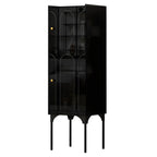Modern Plastic/Acrylic Sideboard Cabinets with Shelves in Red