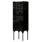 Modern Plastic/Acrylic Sideboard Cabinets with Shelves in Red
