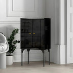 Modern Plastic/Acrylic Sideboard Cabinets with Shelves in Red