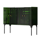 Modern Plastic/Acrylic Sideboard Cabinets with Shelves in Red