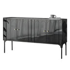 Modern Plastic/Acrylic Sideboard Cabinets with Shelves in Red