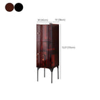 Modern Plastic/Acrylic Sideboard Cabinets with Shelves in Red