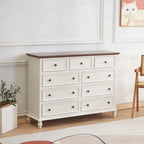 Stylish White Wooden Chest with 9-Drawers for Bedroom