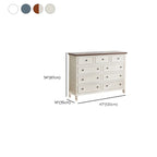 Stylish White Wooden Chest with 9-Drawers for Bedroom