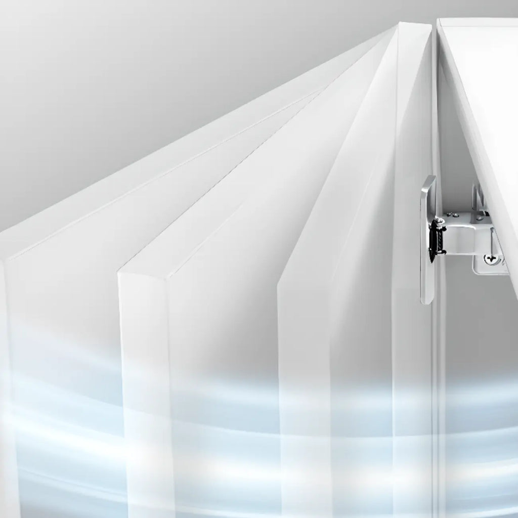 Vertical Wooden White Shoe Cabinet with Doors