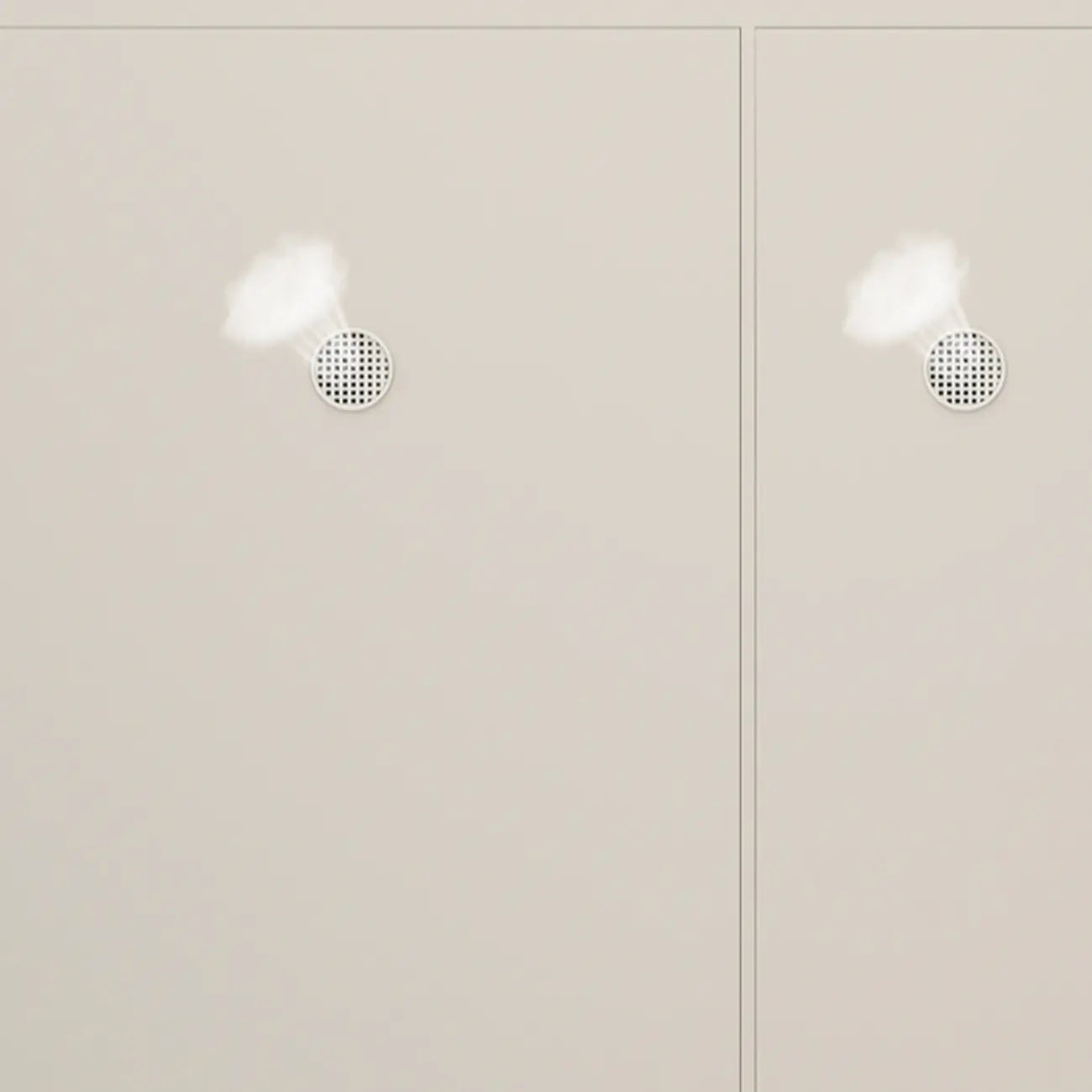 Modern White Wood Entryway Drop-Front Shoe Cabinet