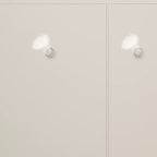 Modern White Wood Entryway Drop-Front Shoe Cabinet