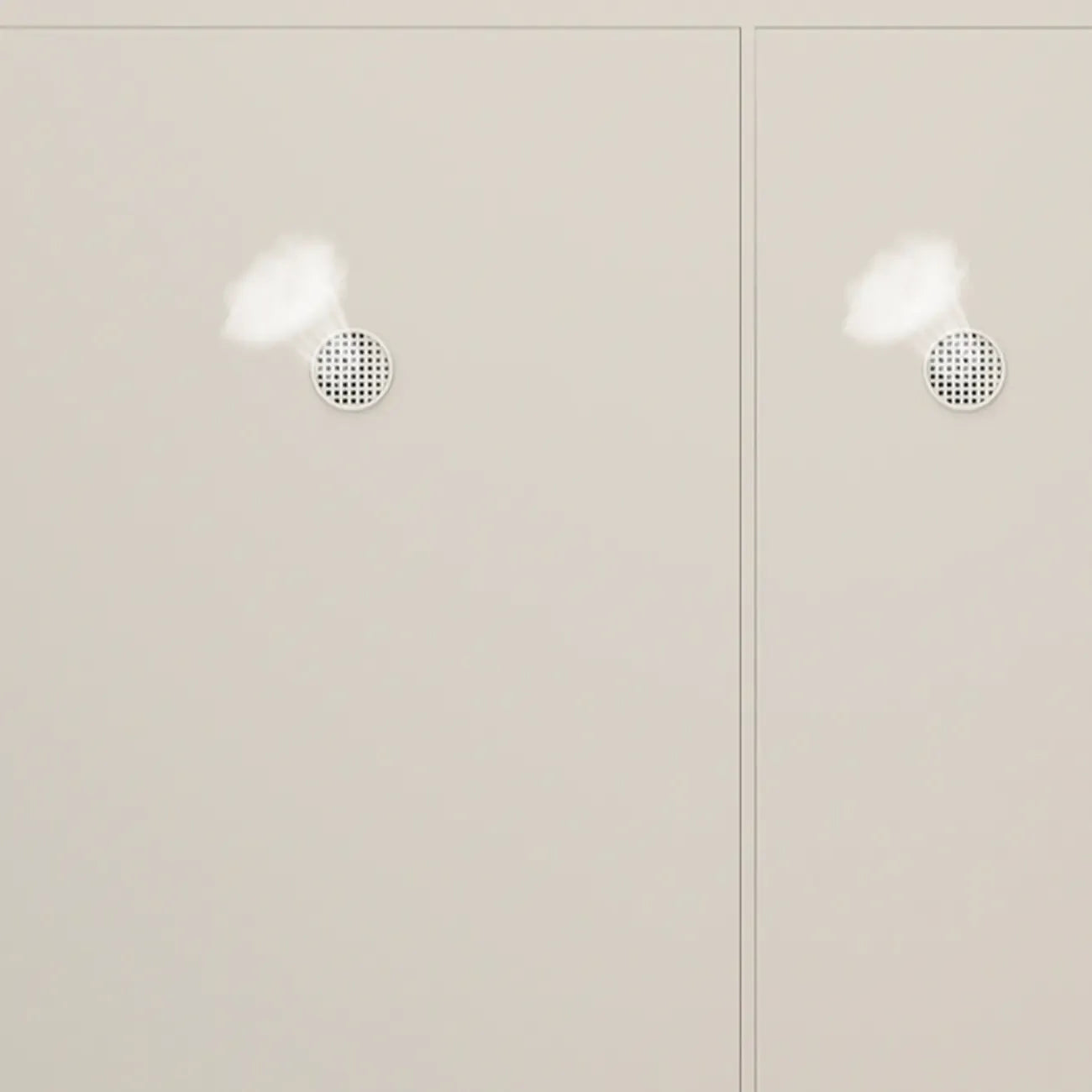 Modern White Wood Entryway Drop-Front Shoe Cabinet