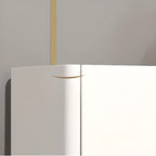 Grey/White Wood Hidden Storage Shoe Cabinet for Entryway