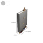 Grey/White Wood Hidden Storage Shoe Cabinet for Entryway