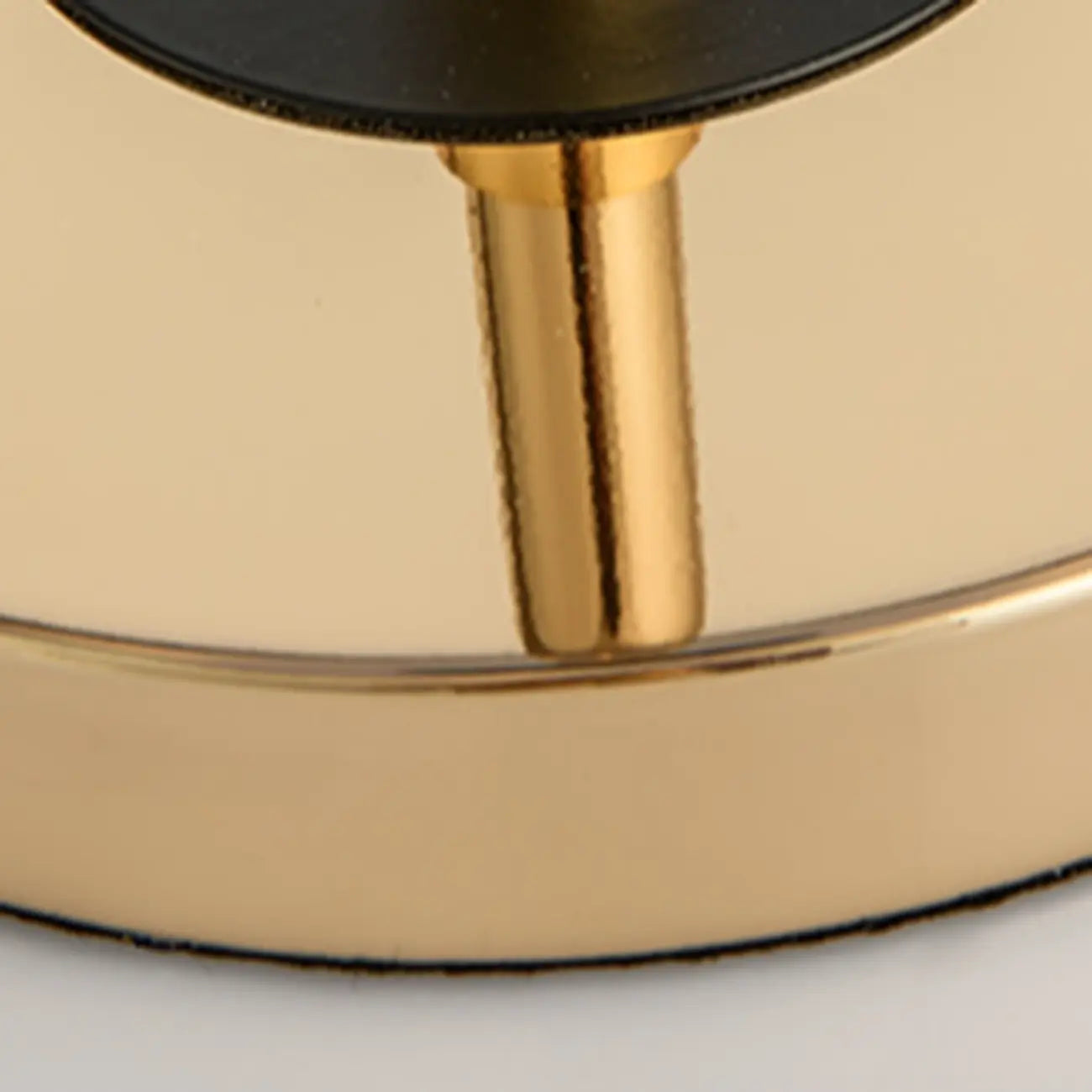 Gold Geometric Bedside Lamp with Pull Chain Switch