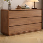 Cube Brown Wooden Console Chest in 8-Drawer