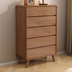 Cube Brown Wooden Console Chest in 8-Drawer