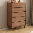 Cube Brown Wooden Console Chest in 8-Drawer