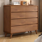 Cube Brown Wooden Console Chest in 8-Drawer