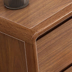 Cube Brown Wooden Console Chest in 8-Drawer