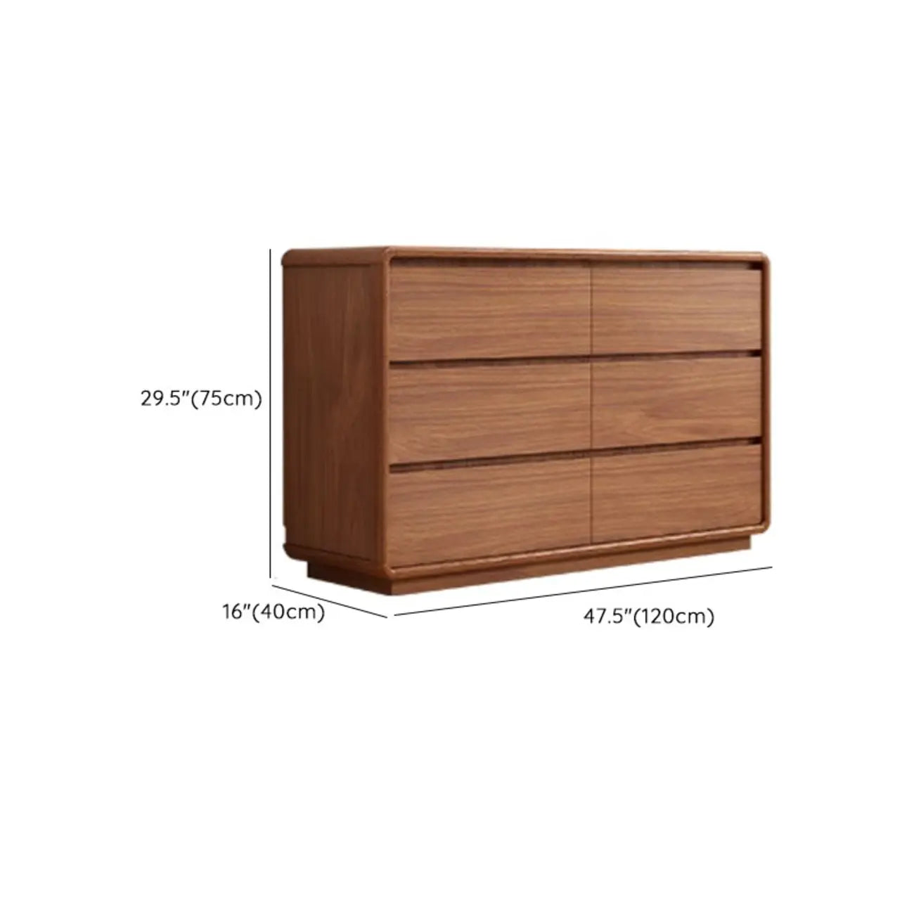 Cube Brown Wooden Console Chest in 8-Drawer