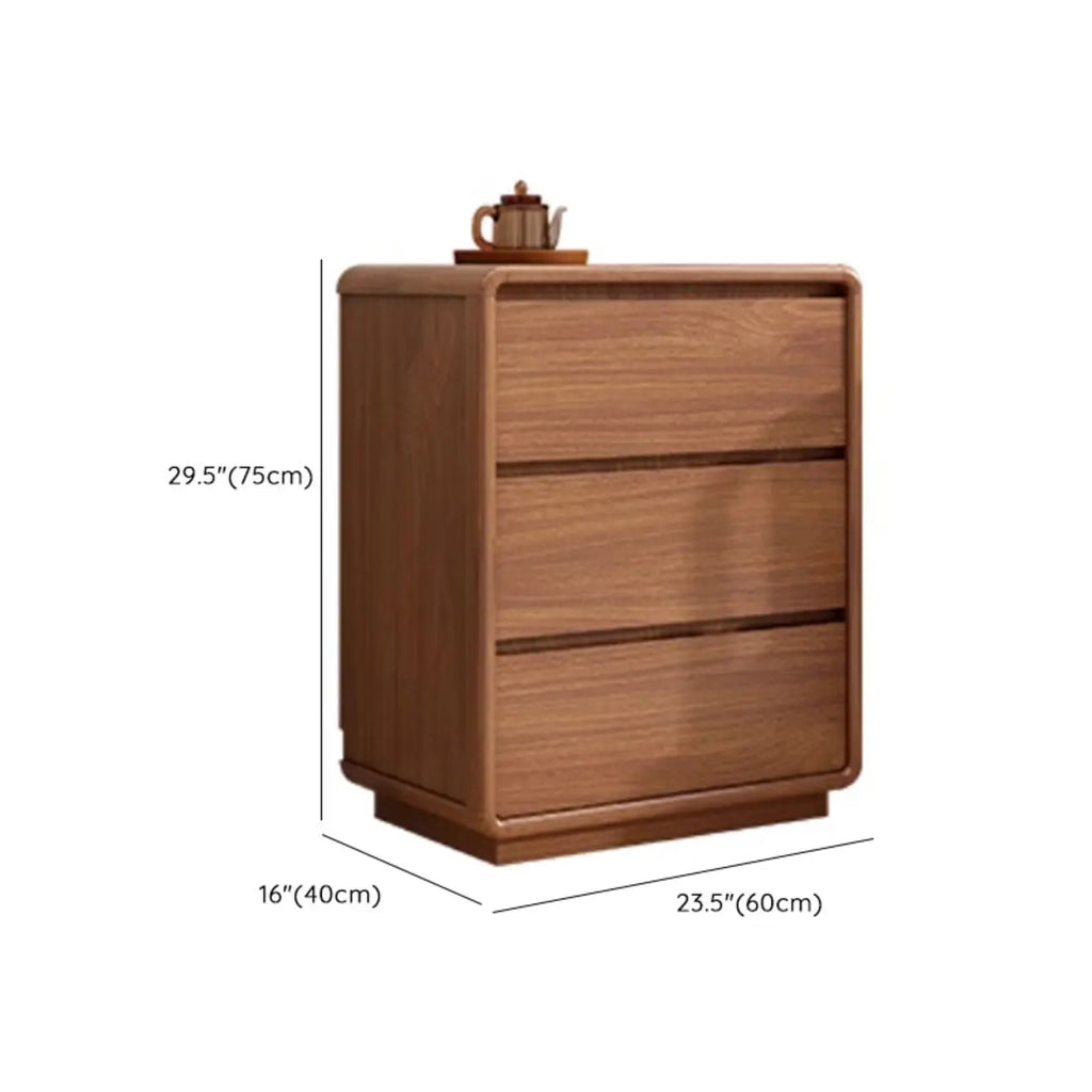 Cube Brown Wooden Console Chest in 8-Drawer