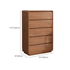 Cube Brown Wooden Console Chest in 8-Drawer
