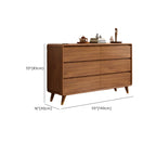 Cube Brown Wooden Console Chest in 8-Drawer