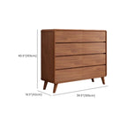 Cube Brown Wooden Console Chest in 8-Drawer