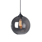 Modern Single Glass Globe Pendant Light for Residential Use