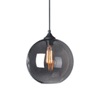Modern Single Glass Globe Pendant Light for Residential Use