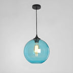 Modern Single Glass Globe Pendant Light for Residential Use