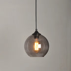Modern Single Glass Globe Pendant Light for Residential Use