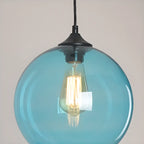 Modern Single Glass Globe Pendant Light for Residential Use