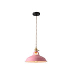 Macaron Iron Dome Pendant Lamp with Hardwired